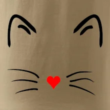 Kočka - srdce místo nosu