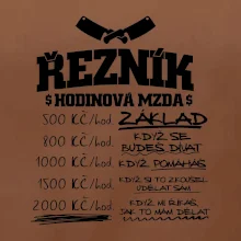 Hodinová mzda řezník