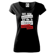 Sice jsem barvoslepá, ale vím, že v červené vypadám dobře