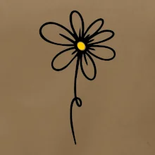 Kopretina - dole na výšku