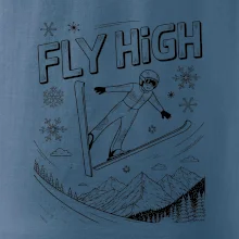 Černobílý skokan fly high