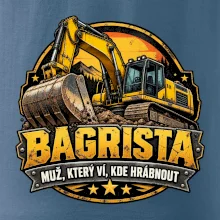 Bagrista muž který ví kde hrábnout