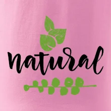 Natural - nápis v listech