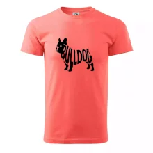Bulldog  nápis v těle