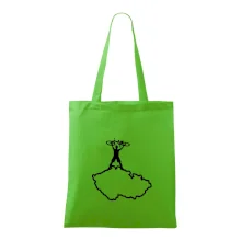 Mapa ČR - cyklista na prsou