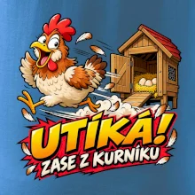 Útěk slepice z kurníku