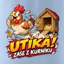 Útěk slepice z kurníku