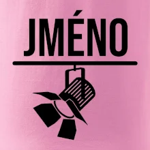 Jméno a nápis na zádech - stage crew