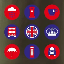 Anglie symboly v kruzích