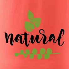 Natural - nápis v listech