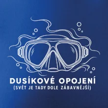 Dusíkové opojení potápěčská maska s vlnícími se linkami