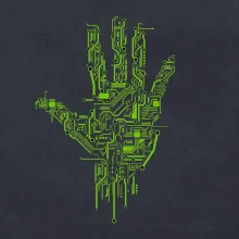 Tištěný spoj ruka