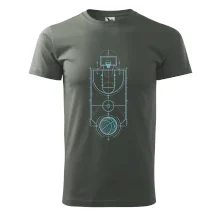 Technický nákres basketbalového hřiště