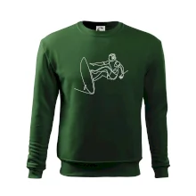 Surfař na vlně jedním tahem