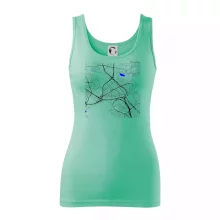 Praha - 14100 mapa s vodními toky