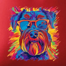 Knírač barevný styl 70s