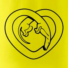 Jezevčík srdce - obrys