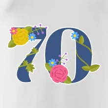 Květinové číslo kreslené - 70