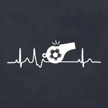 EKG fotbal rozhodčí a píšťalka