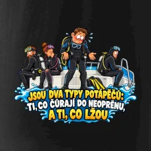 Dva typy potápěčů v neoprenu