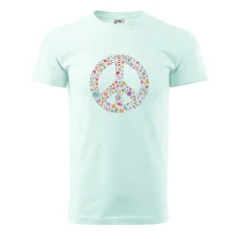 Peace symbol lístečky