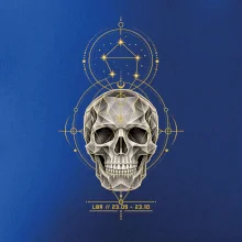 Váhy Astrologická geometrická lebka