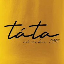 Psací nápis táta s ročníkem