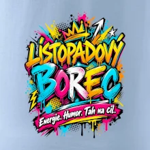 Listopadový borec barevné graffiti a energie