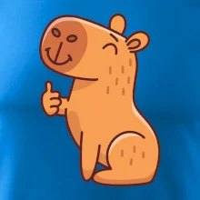 Kapybara s palcem nahoru