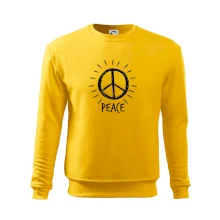 Peace symbol černobílý