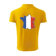 Francouzská vlajka mapa obrys