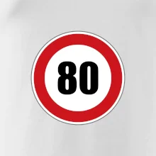 Dopravní značka - omezení rychlosti 80