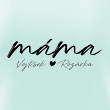 Triko máma psací se jmény dětí