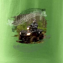 ATV čtyřkolka v lese