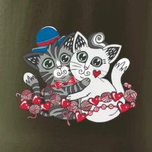 Kočky v objetí (Pecka design)