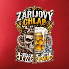 Záříjový chlap -  do 16 káva  od 16 pivo
