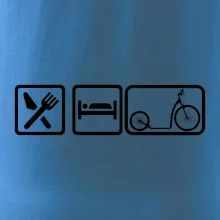 Eat sleep koloběžka velké a malé kolo