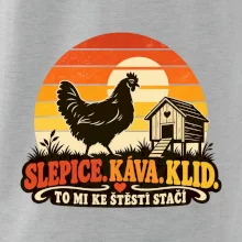 Slepice káva klid a pohoda