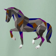 Kůň geometrie barevný