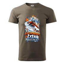 Listopadový lyžař král zasněžených svahů