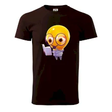 Žárovka přemýšlí nad knihou