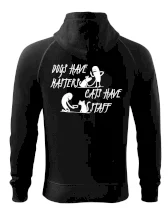 Dogs have masters, cats have staff