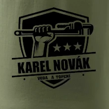 Instalatér - Erb vlastní nápis