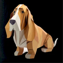 Baset slepený z papíru