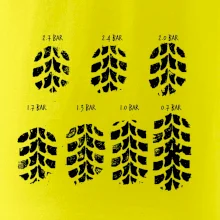 Pneumatiky - obtisk v závislosti na tlaku