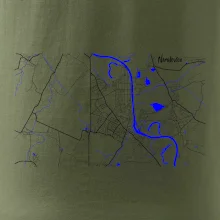 Neratovice - Mapa s vodními toky