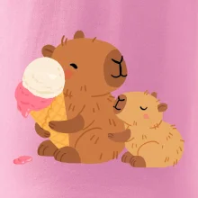 Kapybara se zmrzlinou