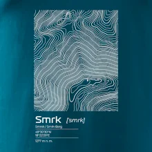 Smrk - vrstevnice v obdélníku