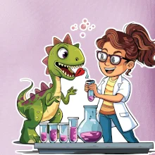 Chemik a dinosaurus - Holka