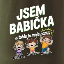 Babička a její parta (obrázky a jména vnuků)